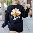 Synonym Roll Teacher And Grammar Geeks Pun For Men Women Kids Women's Sweatshirt Back Print Black Synonym Roll Teacher And Grammar Geeks Pun For Men Women Kids Women's Sweatshirt Back Print Black