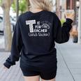 T Is For Teacher And Tacos For Teacher & Tacos Lovers Men Women Girls Kids Women's Sweatshirt Back Print Black T Is For Teacher And Tacos For Teacher & Tacos Lovers Men Women Girls Kids Women's Sweatshirt Back Print Black