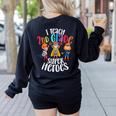 I Teach 2nd Grade Superheroes Back To School Teacher Men Women Girls Kids Women's Sweatshirt Back Print Black