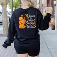I Teach The Cutest Pumpkins Halloween Shirt For Teachers Women's Sweatshirt Back Print Black I Teach The Cutest Pumpkins Halloween Shirt For Teachers Women's Sweatshirt Back Print Black