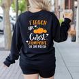 I Teach The Cutest Pumpkins In The Patch Teacher School For Men Women Kids Women's Sweatshirt Back Print Black