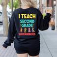 I Teach Second Grade Superheroes Teacher Superhero Women's Sweatshirt Back Print Black I Teach Second Grade Superheroes Teacher Superhero Women's Sweatshirt Back Print Black