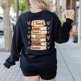 I Teach History Month Black Teacher Melanin Women's Sweatshirt Back Print Black