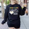 Teacher Aide Appreciation Cute Heart Tee For Women Women's Sweatshirt Back Print Black Teacher Aide Appreciation Cute Heart Tee For Women Women's Sweatshirt Back Print Black