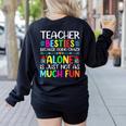 Teacher Besties Because Going Crazy Alone Is Not Fun Women's Sweatshirt Back Print Black Teacher Besties Because Going Crazy Alone Is Not Fun Women's Sweatshirt Back Print Black