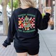 Teacher Christmas Rockin' Around The Classroom Men Women Kids Women's Sweatshirt Back Print Black Teacher Christmas Rockin' Around The Classroom Men Women Kids Women's Sweatshirt Back Print Black