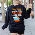 Teacher Cruise Shirt Cruise Mode Men Women Women's Sweatshirt Back Print Black Teacher Cruise Shirt Cruise Mode Men Women Women's Sweatshirt Back Print Black