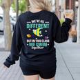 Teacher We All Different But In This Class We Swim Together Women's Sweatshirt Back Print Black Teacher We All Different But In This Class We Swim Together Women's Sweatshirt Back Print Black