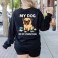 Teacher My Dog Ate My Lesson Plans School Staff Women's Sweatshirt Back Print Black Teacher My Dog Ate My Lesson Plans School Staff Women's Sweatshirt Back Print Black