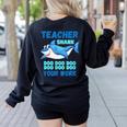 Teacher Shark Do Your Work Women's Sweatshirt Back Print Black