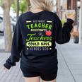 Teacher Teaching Assistant Aide Hero Women's Sweatshirt Back Print Black Teacher Teaching Assistant Aide Hero Women's Sweatshirt Back Print Black