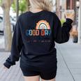 Teacher Of Visually Impaired Braille A Good Day To Learn Women's Sweatshirt Back Print Black Teacher Of Visually Impaired Braille A Good Day To Learn Women's Sweatshirt Back Print Black