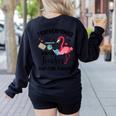Teachermingo Like A Normal Teacher Only More Fabulous Women's Sweatshirt Back Print Black