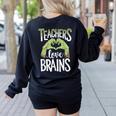 Teachers Love Zombie Teacher Halloween Fun Women's Sweatshirt Back Print Black Teachers Love Zombie Teacher Halloween Fun Women's Sweatshirt Back Print Black