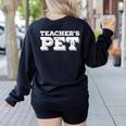 TEACHER'S PET You'Re My Favorite Do Me A Favor Women's Sweatshirt Back Print Black TEACHER'S PET You'Re My Favorite Do Me A Favor Women's Sweatshirt Back Print Black