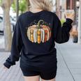 Teachers Students Fall Book Pumpkin Fall Librarians Bookworm Women's Sweatshirt Back Print Black Teachers Students Fall Book Pumpkin Fall Librarians Bookworm Women's Sweatshirt Back Print Black