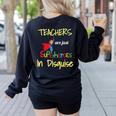 Teachers Are Superheroes First Day School T-Shirt Women's Sweatshirt Back Print Black Teachers Are Superheroes First Day School T-Shirt Women's Sweatshirt Back Print Black