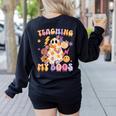Teaching My Boos Ghost Halloween Costumes Teacher Men Women Women's Sweatshirt Back Print Black Teaching My Boos Ghost Halloween Costumes Teacher Men Women Women's Sweatshirt Back Print Black