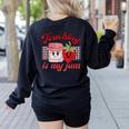 Teaching Is My Jam Cute Strawberry For Women Teachers Women's Sweatshirt Back Print Black Teaching Is My Jam Cute Strawberry For Women Teachers Women's Sweatshirt Back Print Black