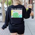 Tell Me About It Speech Language Pathology AAC Sped Teacher Women's Sweatshirt Back Print Black Tell Me About It Speech Language Pathology AAC Sped Teacher Women's Sweatshirt Back Print Black