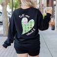 Tell Me About It Speech Pathology Aac Sped Teacher Women's Sweatshirt Back Print Black Tell Me About It Speech Pathology Aac Sped Teacher Women's Sweatshirt Back Print Black