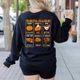 Thankful Syllables Thanksgiving Phonics Reading Teacher Fall Women's Sweatshirt Back Print Black Thankful Syllables Thanksgiving Phonics Reading Teacher Fall Women's Sweatshirt Back Print Black
