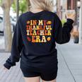 In My Thankful Teacher Era Autumn Thanksgiving Fall Season Women's Sweatshirt Back Print Black In My Thankful Teacher Era Autumn Thanksgiving Fall Season Women's Sweatshirt Back Print Black