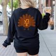 Thanksgiving Math Teacher Math Symbol Men Women Girls Kids Women's Sweatshirt Back Print Black