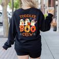 Toddler Boo Crew Halloween Costume For Teacher Kids Women's Sweatshirt Back Print Black Toddler Boo Crew Halloween Costume For Teacher Kids Women's Sweatshirt Back Print Black