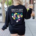 Together Against Bullying Unity Day Teachers Kids Toddler Women's Sweatshirt Back Print Black