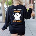 History Teacher Halloween History Class School For Men Women Kids Women's Sweatshirt Back Print Black History Teacher Halloween History Class School For Men Women Kids Women's Sweatshirt Back Print Black