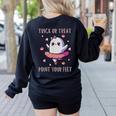 Trick Or Treat Point Your Feet Halloween Ghost Dance Teacher Women's Sweatshirt Back Print Black Trick Or Treat Point Your Feet Halloween Ghost Dance Teacher Women's Sweatshirt Back Print Black
