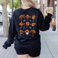 Turkey Squad Music Note Music Teacher Thanksgiving Women's Sweatshirt Back Print Black Turkey Squad Music Note Music Teacher Thanksgiving Women's Sweatshirt Back Print Black