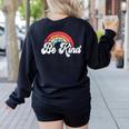 Unity Day Orange Teacher Kindness Antibulliyng Be Kind Women's Sweatshirt Back Print Black Unity Day Orange Teacher Kindness Antibulliyng Be Kind Women's Sweatshirt Back Print Black