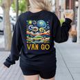 Van Go Vanlife Accessories Artist Art Teacher Women's Sweatshirt Back Print Black Van Go Vanlife Accessories Artist Art Teacher Women's Sweatshirt Back Print Black
