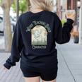 Weird Teachers Build Character- Teacher's Day Women's Sweatshirt Back Print Black