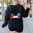 When I Grow Up I Want To Be Teacher Kids Women's Sweatshirt Back Print Black When I Grow Up I Want To Be Teacher Kids Women's Sweatshirt Back Print Black