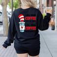 I Will Drink Coffee Here Or There Funny Teacher Teaching Men Women Girls Kids Women's Sweatshirt Back Print Black I Will Drink Coffee Here Or There Funny Teacher Teaching Men Women Girls Kids Women's Sweatshirt Back Print Black