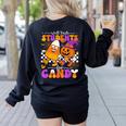 Will Trade Students For Candy Teacher Halloween Women's Sweatshirt Back Print Black Will Trade Students For Candy Teacher Halloween Women's Sweatshirt Back Print Black