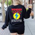 Wonder Teacher Costume Shirt Teacher Halloween Costume Men Women Women's Sweatshirt Back Print Black Wonder Teacher Costume Shirt Teacher Halloween Costume Men Women Women's Sweatshirt Back Print Black