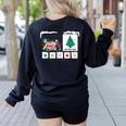 I Am Working For Christmas Break Special Education Teacher Women's Sweatshirt Back Print Black