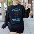 Working On My Quads Algebra Math Teacher Humor Women's Sweatshirt Back Print Black Working On My Quads Algebra Math Teacher Humor Women's Sweatshirt Back Print Black