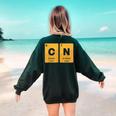 67 Meme Teacher Science Periodic Table Retro Vintage Women's Sweatshirt Back Print Forest Green 67 Meme Teacher Science Periodic Table Retro Vintage Women's Sweatshirt Back Print Forest Green