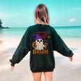 67 Teacher Halloween Ghost Six Seven Meme Math Equation Bruh Women's Sweatshirt Back Print Forest Green 67 Teacher Halloween Ghost Six Seven Meme Math Equation Bruh Women's Sweatshirt Back Print Forest Green