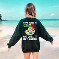 Art Teacher For Men Women Art Teacher Appreciation Women's Sweatshirt Back Print Forest Green