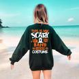 Band Teacher Halloween Shirt Costume School Marching Band For Men Women Women's Sweatshirt Back Print Forest Green