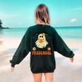 You Can't Scare Me I Teach Preschool Teacher Halloween Ghost Men Women Women's Sweatshirt Back Print Forest Green You Can't Scare Me I Teach Preschool Teacher Halloween Ghost Men Women Women's Sweatshirt Back Print Forest Green