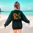 Cute Camo Pre K Back To School Teacher Kid Preschool Women's Sweatshirt Back Print Forest Green