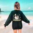 Cute Goose It's A Beautiful Day To Teach 1st Grade Teacher Women's Sweatshirt Back Print Forest Green Cute Goose It's A Beautiful Day To Teach 1st Grade Teacher Women's Sweatshirt Back Print Forest Green