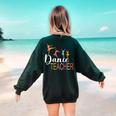 Dance Teacher Appreciation Back To School Dance Teacher Women's Sweatshirt Back Print Forest Green